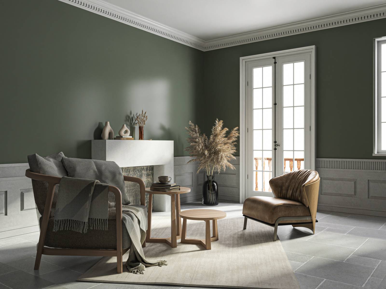 Dallage en pierre naturelle calcaire Avallon gris vieilli antique 