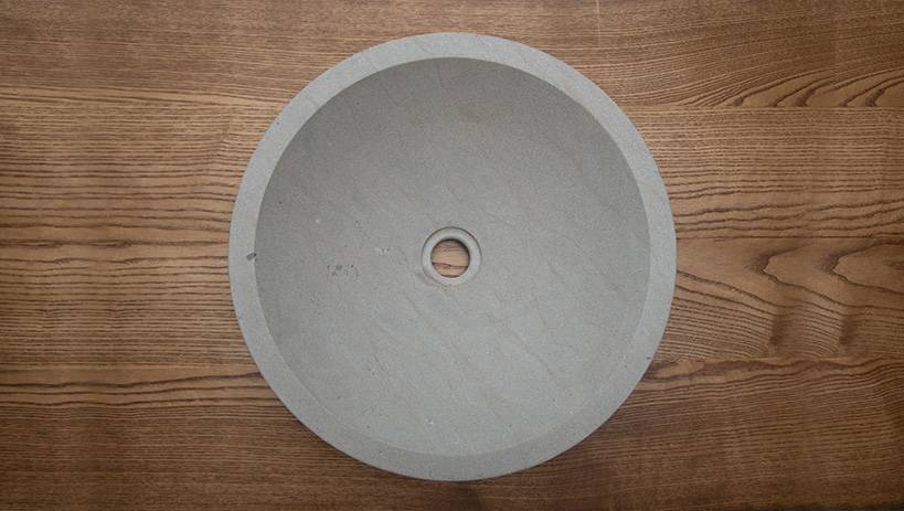 Vasque sphérique en Pierre Naturelle Beige Chablis pour votre Salle de Bain