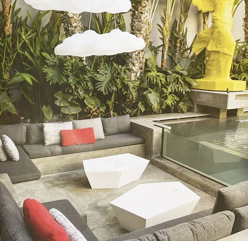 revêtement en pierre naturelle flammée brossée