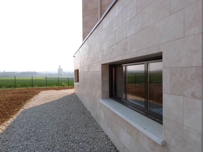 travertin ocre marocain façade Toulouse