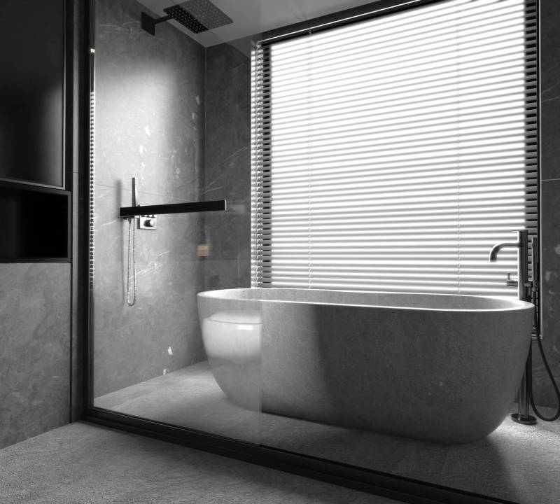 Sanitaires réalisés sur mesure taillés dans la pierre naturelle à prix bas : concevez une architecture unique pour votre intérieur à Nice, en Côte d'Azur