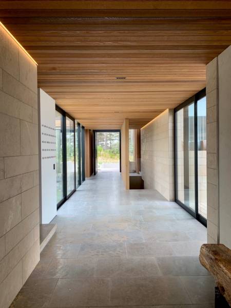 Dallage en longueur libre Kahla Bayadère Gris Beige vieilli antique rustique Ussé 